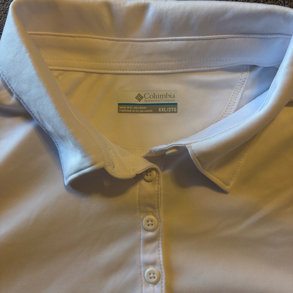 Columbia Women's PFG Tidal Tee Short Sleeve Omni-Shade Polo in White XXL $40 - Picture 8 of 10
